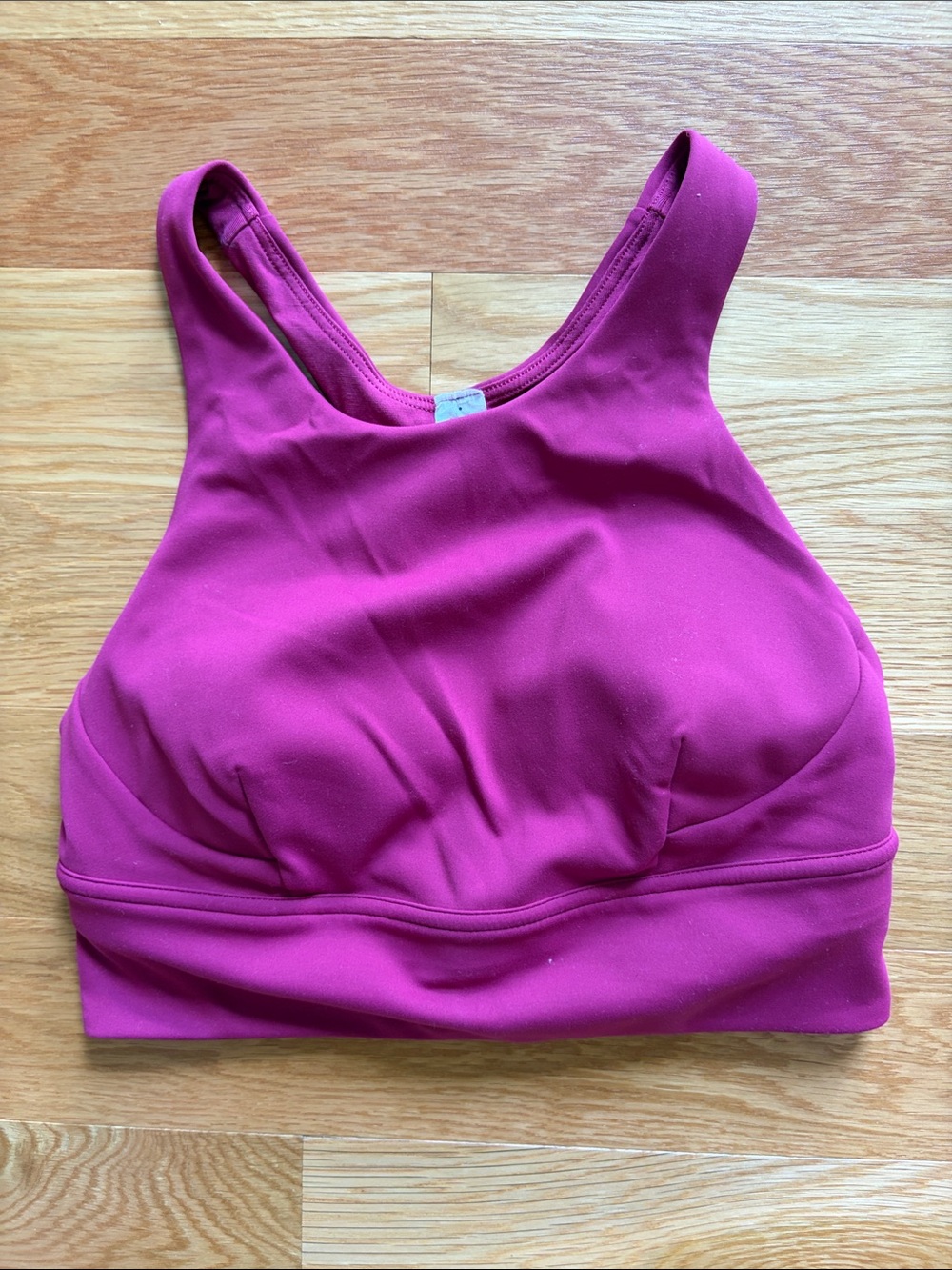 lululemon athletica Raspberry High-Neck Sports Bra